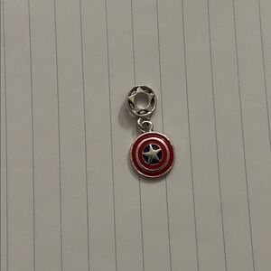 Captain America Bead For Pandora Style Bracelets ( New)